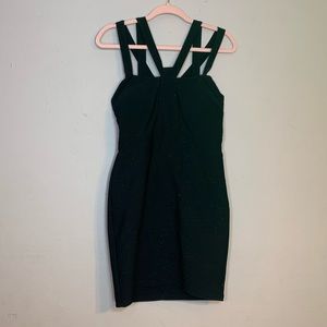 B Darlin Sparkly Black Mini Dress